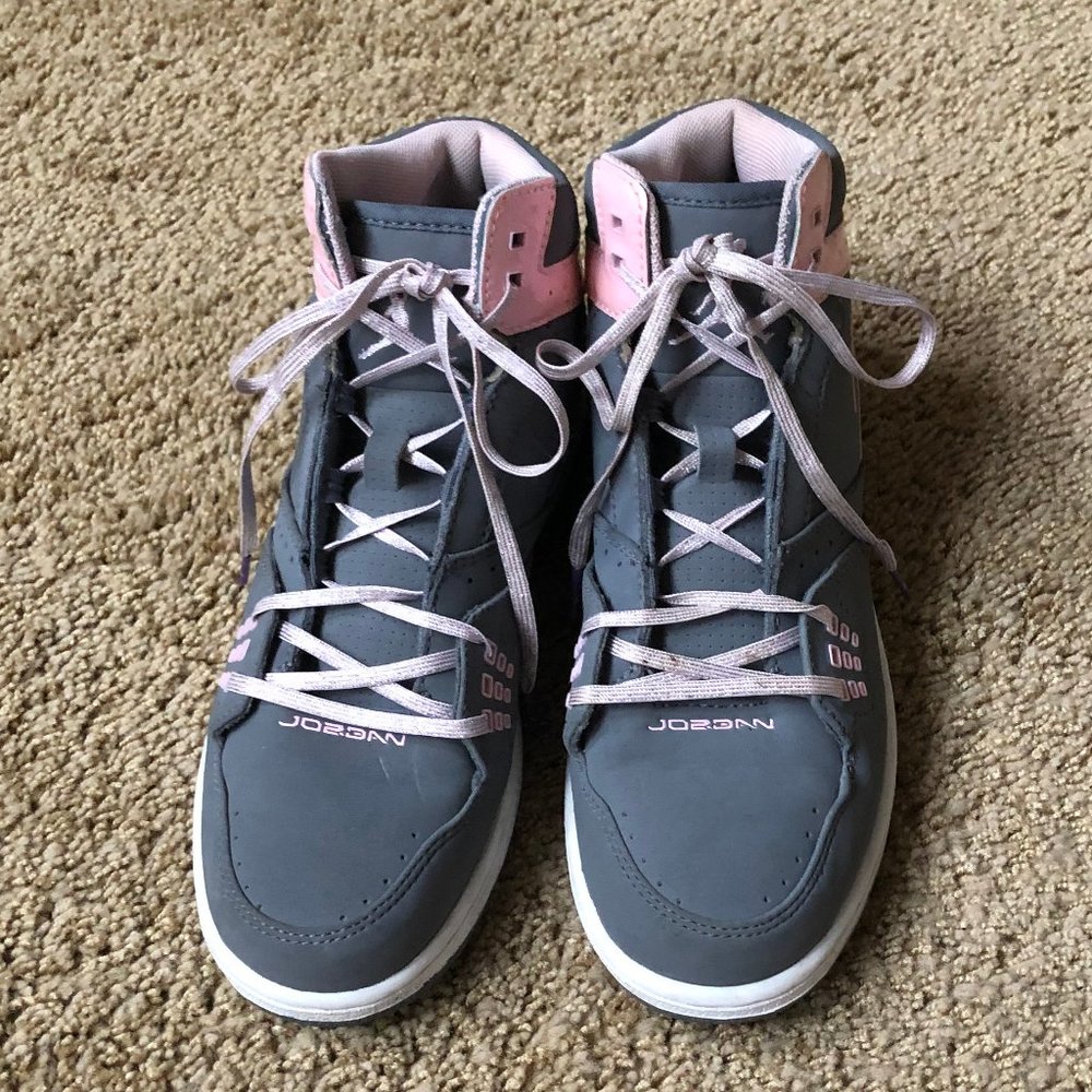 Nike Air Jordan 23 Flight Girls Youth Pink Grey - Picture 3 of 10